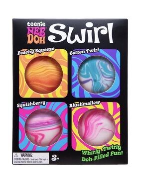NeeDoh Teenie Swirl 4-Pack - Assorted Colors